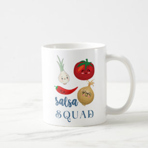 salsa squad Schattige eten humor quote Grappig Koffiemok