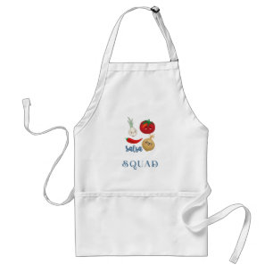 salsa squad Schattige eten humor quote Grappig Standaard Schort