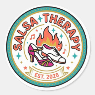 Salsa Therapie Dansliefhebber Sticker