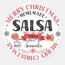 Salsa Zelfgemaakt Prettig Kerstnaam Potdeksel