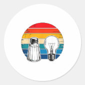 Salt And Light Retro Christian Ronde Sticker (Voorkant)