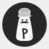 Salt And Pepper Halloween Costumes Ronde Sticker (Voorkant)