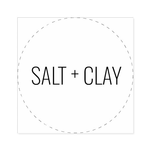 Salt+Clay Circle Logo stempel (Afrduk)