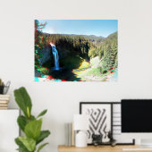 Salt Creek Falls, Oregon Poster d'Anaglyph 3D (Bureau à domicile)
