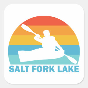 Salt Fork Lake Ohio Kajak Vierkante Sticker