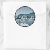 Salt Fork Lake Ohio Reflection Ronde Sticker (Tas)
