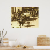 Salt Grass Trail Ride Through Downtown Houston, Tx Poster (Keuken)