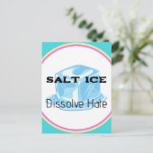 Salt Ice Sticker Briefkaart (Staand voorkant)