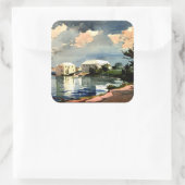 Salt Kettle, Bermuda - Winslow Homer Vierkante Sticker (Tas)