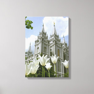 Salt Lake City LDS Temple Canvas Afdruk