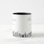 Salt Lake City Mariage Simple Custom Coffee Mug (Centre)