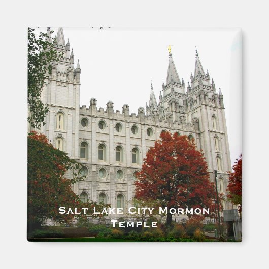 Salt Lake City Mormon Temple Magneet (Voorkant)