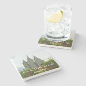 Salt Lake City Mormon Temple Stone Onderzetter (Zijkant)