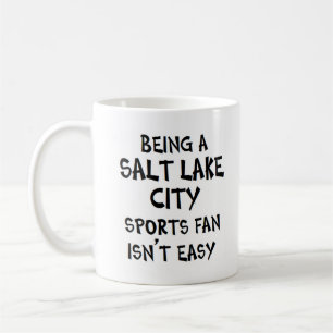 Salt Lake City sportfan, zijnde Koffiemok