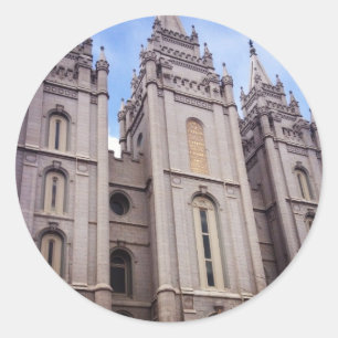 Salt Lake City Temple Ronde Sticker