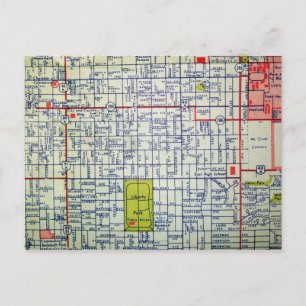 SALT LAKE CITY, UT  Map Briefkaart
