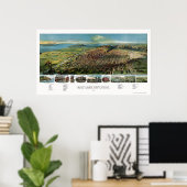 Salt Lake City, UT Panoramic Map - 1891 Poster (Thuiskantoor)