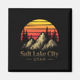 Salt Lake City Utah Berg Wandelen Souvenir Cadeau  Magneet