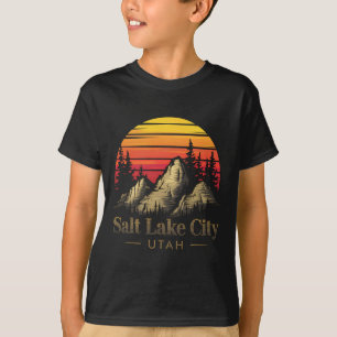 Salt Lake City Utah Berg Wandelen Souvenir Cadeau T-shirt