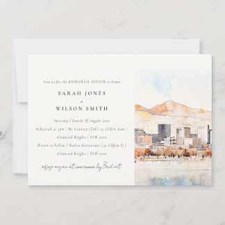 Salt Lake City, Utah Landscape Rehearsal Dinner Kaart