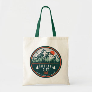 Salt Lake City Utah Ski Souvenir Retro Vintage 80s Tote Bag