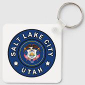 Salt Lake City Utah Sleutelhanger (Achterkant)