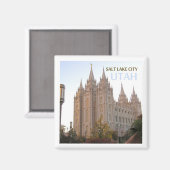 Salt Lake City Utah Travel Souvenir Frigo Magnet (Recto/Verso)