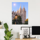 Salt Lake Mormon Temple Poster (Thuiskantoor)