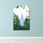 Salt Lake Temple Canvas Afdruk (Insitu (Houten vloer))