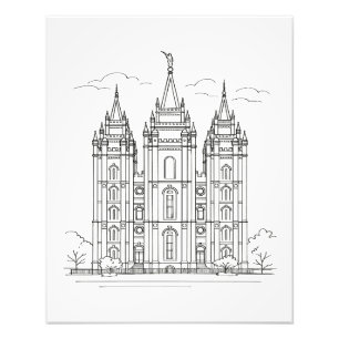 Salt Lake Temple™ Foto Afdruk