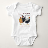 Salt-N-Pepper Chicken Coop Romper (Voorkant)