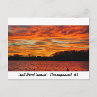 Salt Pond Narragansett Rhode Island Briefkaart