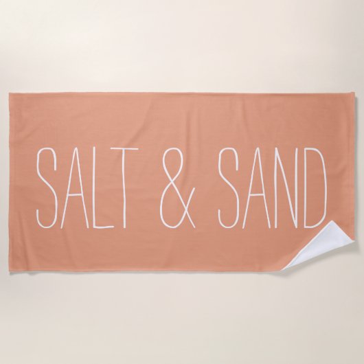 Salt & Sable Mini Serviette de plage moderne esthé (Devant)
