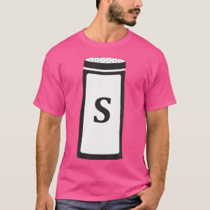 Salt Shaker Kostuum Halloween Zout Peper Matchin T-shirt
