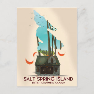Salt Spring Island British Columbia Canada Briefkaart