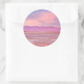 Salt Water Lake Death Valley Ronde Sticker (Tas)