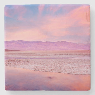 Salt Water Lake Death Valley Stenen Onderzetter