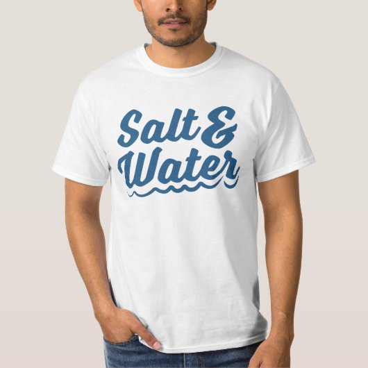 Salt & Water Ocean Vibes T-shirt (Voorkant)