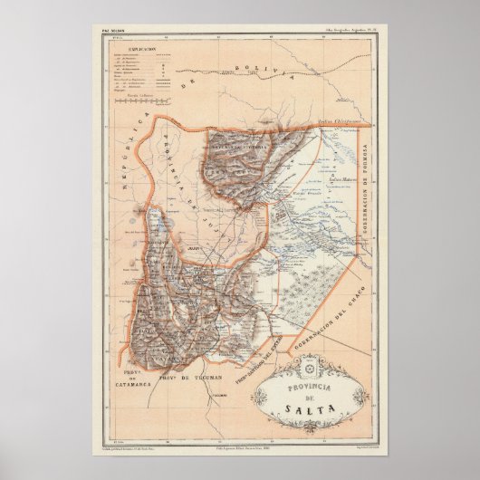 Salta, Argentinië Poster (Voorkant)