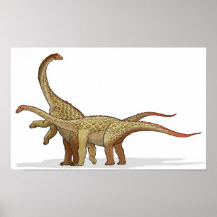 Saltasaurus - Cretacous Dinosaur Portfolio Poster