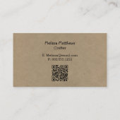 Saltbox et Moon Rustic Country Carte de visite (Dos)