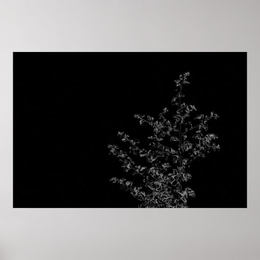Saltbush Atriplex Leaf Nature Poster minimaliste (Devant)