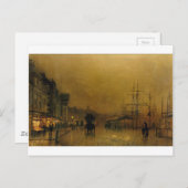 Salthouse Dock, Liverpool John Atkinson Grimshaw Briefkaart (Voorkant / Achterkant)