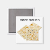 Saltine Crackers Refkoelkast Magnet Magneet (Voorkant / Achterkant)