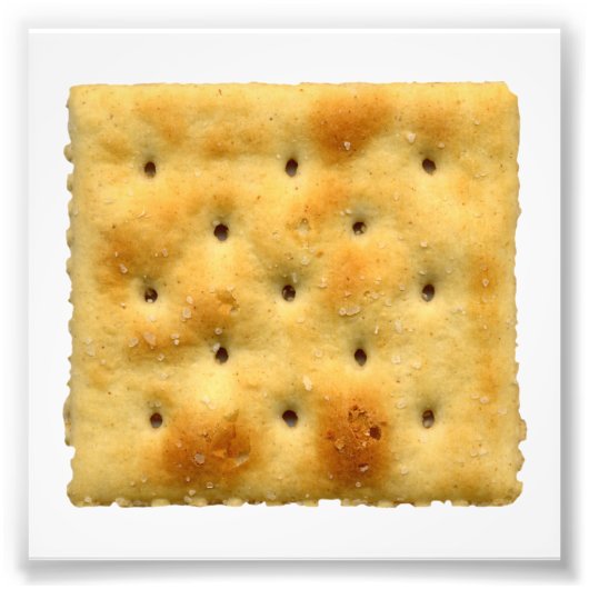 Saltine Soda Crackers Foto Afdruk (Voorkant)