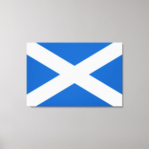 Saltire ~ Flag bij Schotland Canvas Afdruk