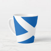 Saltire ~ Flag bij Schotland Latte Mok (Linkerhoek)