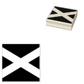 Saltire ~ Flag bij Schotland Rubberstempel (Gestempeld)