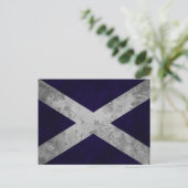 Saltire Grunge Briefkaart (Staand voorkant)