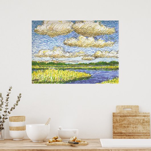 "Saltmarsh" Poster (Keuken)